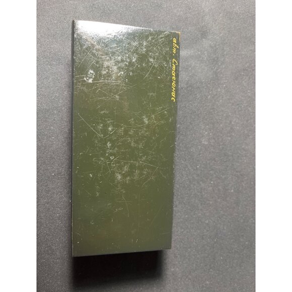 Russian Green Lacquer Hand Painted Flowers Vintage Signed Trinket Box - Picture 7 of 8